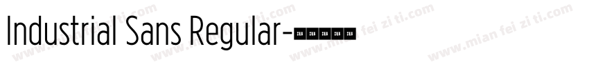 Industrial Sans Regular字体转换